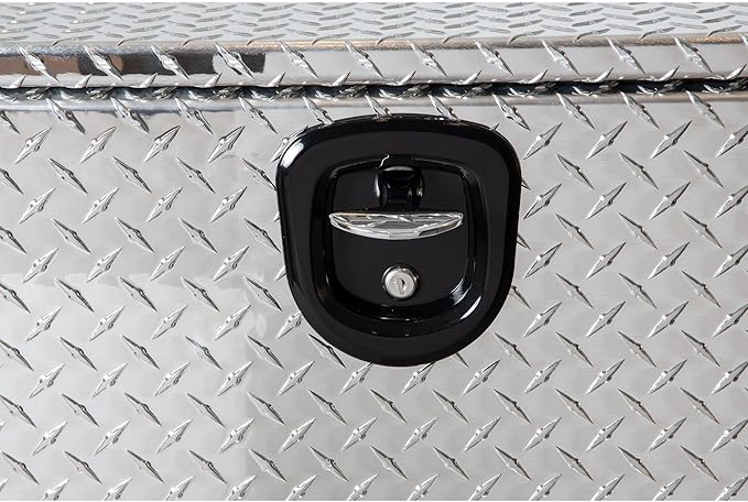 Buyers Products 1705118 Diamond Tread Aluminum Underbody Truck Tool Box, 20 x 20 x 36, Made in USA, .100 in. Thick, Corrosion Resistant, Locking Compression Latch, Secure Storage for Work Trucks