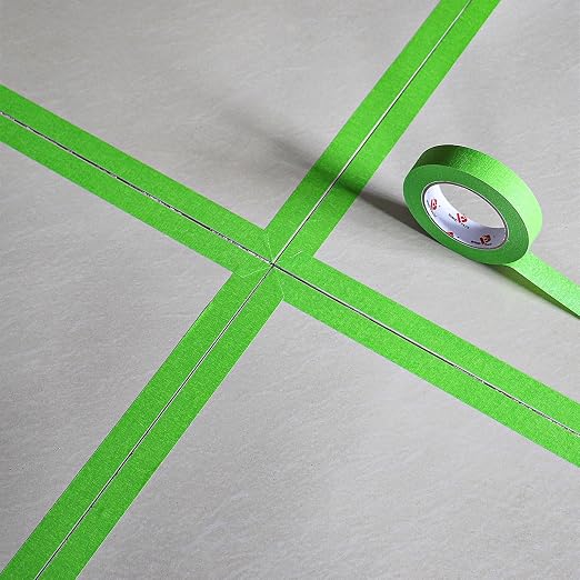BOMEI PACK Painters Tape - Painting Tape for Car Paint Green - 1 inch x 60 Yards Paint Tape for Walls Painting, Automotive, Labeling, DIY Crafting, Decoration and School Projects, 6 Pack