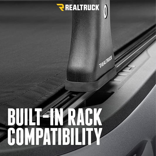 RealTruck TruXedo Pro X15 TS Soft Roll Up Truck Bed Tonneau Cover | 1287016 | Fits 2019-2025 Ram 1500 (w/Multifunction Tailgate) 6' 4" Bed (76.8")