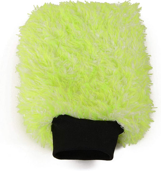 3-Pack 10" x 8" Microfiber Wash Mitt and Wash Sponge Pad, with 16" Wheel Brush