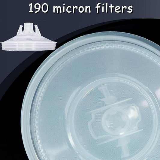Disposable Paint Sprayer Mixing Cup for Automotive Paint Gun, HVLP Paint Spray Paint Gun 6 Ounce (160ml) Kit with 10 Cups and Lids System, 1 Hard Cup with Retainer Ring and 2 Plugs