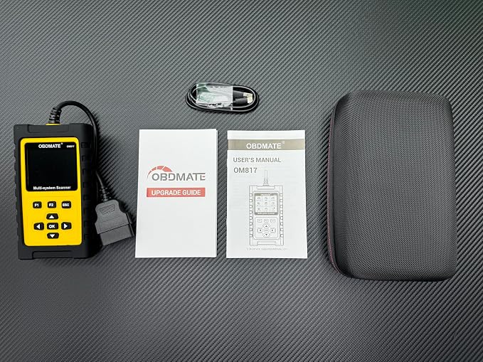 OBD2 Scanner for Porsche, OM817 Full System Diagnostic Tool, 10 Popular Reset Services, Read&Clear Codes, Auto VIN, Battery Test, One-Key I/M Readiness, No Subscriptions Lifetime Update
