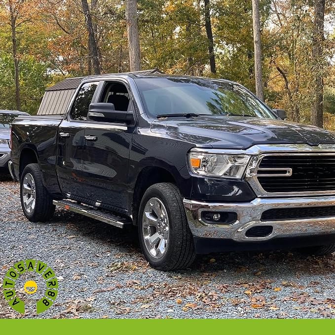 AUTOSAVER88 Running Boards Compatible with 2019-2026 Dodge Ram 1500 Quad Cab/Extended Cab New Body Style (NOT Fit 1500 Classic), 6 inches Side Step Chrome Nerf Bars