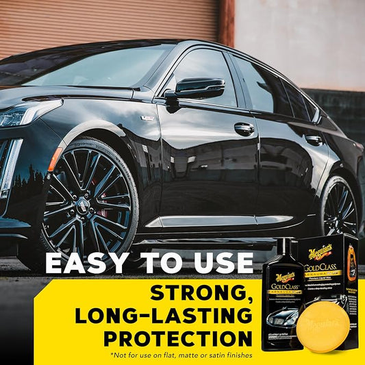 Meguiar's Gold Class Carnauba Plus Premium Liquid Wax Kit,Car Detailing Kit with a Pure Carnauba Wax Blend & Foam Applicator Pad for Keeping Glossy Paint Protected Like a Pro,16 Oz Bottle(Pack of 6)