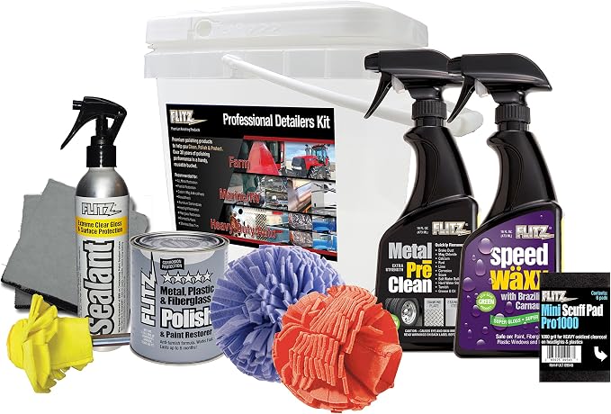 Flitz PDK 25503 Professional Detailers Kit in Bucket, Small