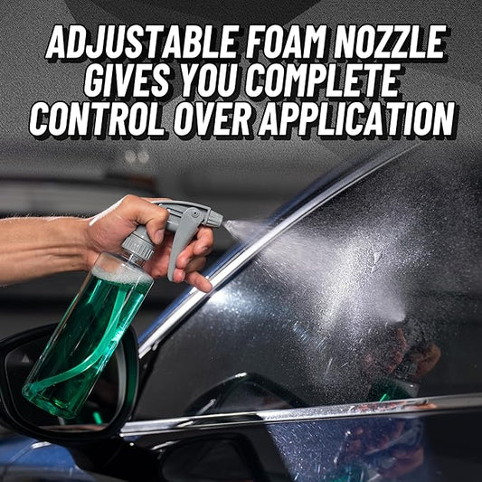 Chemical Guys Heavy Duty Bottle and Trigger Sprayer, Chemical-Resistant Viton Seal, Adjustable Mist to Stream Nozzle, High Output, Car Detailing Cleaners and Degreasers - 16 Oz, 3 Pack