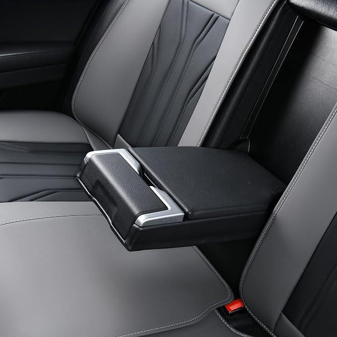 FLORICH Seat Covers for Cars, Waterproof Seat Covers, Leather Car Seat Covers 2 Pack, Universal Seat Cushion Protector for Most Cars Trucks SUV-Gray&Black