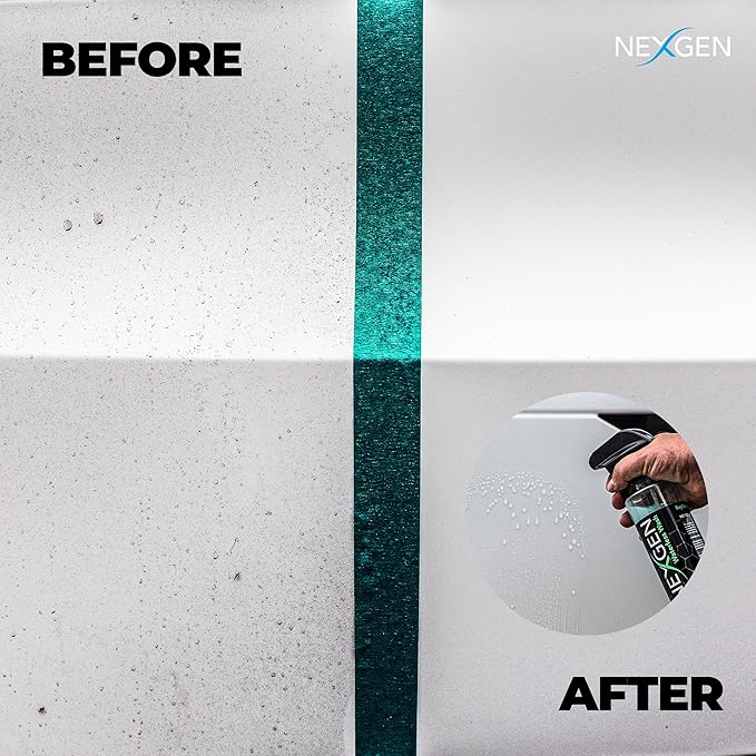 Nexgen Waterless Car Wash (8oz) - Ultimate Waterless Car Cleaner - Scratch-Free and High-Gloss Shine - On-the-Go Car Detailing - Car Cleaning Supplies - Ideal for Cars, Trucks, Boats & More!