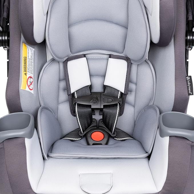 Baby Trend Cover Me 4-in-1 Car Seat Convertible Infant Toddler Rotating Safety Seat with Adjustable/Removable Canopy and 2 Cup Holders, Stormy Gray
