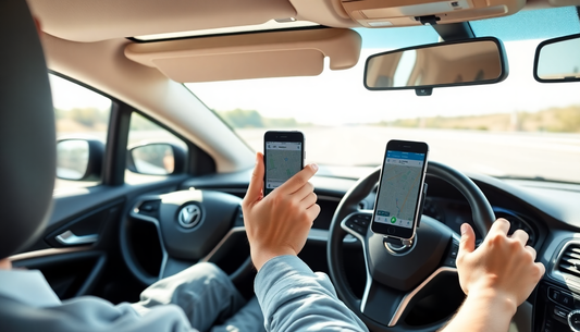 Best car phone mount securely holding a smartphone on a modern car dashboard for hands-free navigation and safer driving