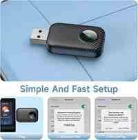 Wireless CarPlay Adapter for Audi Q3 2020 2021 2022 2023 2024 2025 2026, Wireless CarPlay & Android Auto Adapter 2 in 1 Plug & Play Supports USB and Type-C Converts,F