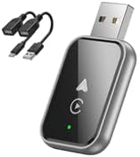 Wireless CarPlay Adapter for Audi Q3 2020 2021 2022 2023 2024 2025 2026, Wireless CarPlay & Android Auto Adapter 2 in 1 Plug & Play Supports USB and Type-C Converts,A