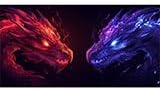 Blue Dragon Car Windshield Sun Shade Animal Red Dragon Heatshield Front Window Car Sun Shade Windshield Blocks UV Rays Sun Visor Protector for Car Sedan Truck SUV Accessories 59" L x 31.5" W