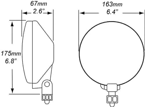 Hella 005750411 500 Series 12V/55W Halogen Driving Lamp, Multi