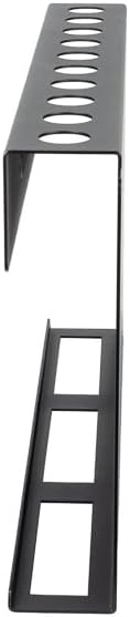 Maxshine Universal Brush & Trigger Bottle Holder (2-Pack) – Wall-Mount Organizer Holds 20 Brushes & 12 Spray Bottles – Black Powder-Coated Metal Rack for Garage, Auto Detailing Shop & Car Care Storage