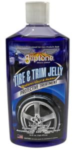 Gliptone Tire & Trim Jelly 16 oz, Long-Lasting High Gloss Tire Gel for Tires, Trim & Rubber, Non-Sling, No-Drip Formula, Thick, Easy Application, Deep Shine & Durable Protection for Exterior Surfaces