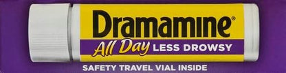 Dramamine Motion Sickness Relief Less Drowsey Formula, 8 Count (Pack of 2)