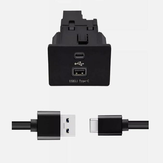 HU5Z-19A387-A,Carplay USB Interface Hub Replacement HC3Z-19A387-B,HU5T-14F014-AB,Upgrade USB/Type-C Module Support Apple Carplay Android Compatible with Ford F-150 SYNC 3 Version 3.4