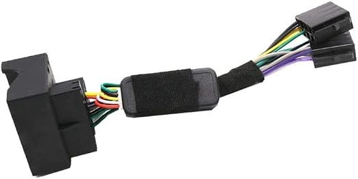 Car Adapter ISO to PQ Converter, Auxiliary Cable, Copper/PVC, Vehicle Audio