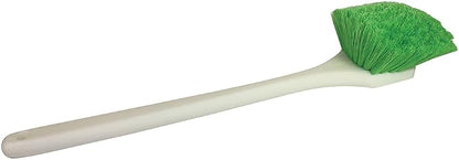 Soft Bristle Wheel Chemical-Resistant Brush for Fender and Wheel Cleaning - 2-1/2" Sturdy Bristle and 20" Ergonomic Long Handle - Cleaning Tool for Automotive Maintenance - Pack of 4