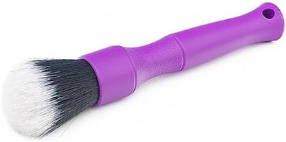 Detail Factory - Synthetic Detailing Brush Set - Ultra-Soft Interior Car Cleaning Brushes for, Screens, Emblems, & Tight Spaces - Purple