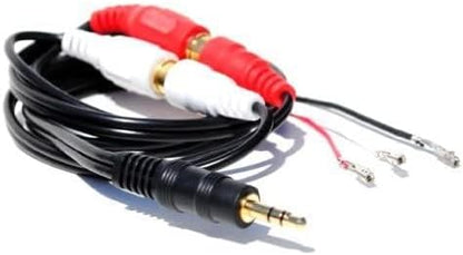 Factory Radio Stereo Auxiliary Aux 3.5mm MP3 Audio Input Adapter Cable Compatible with Mitsubishi 2003-2012 (Lancer, Eclipse, Galant, Endeavor, Outlander, Grandis, Lancer Evolution, Triton, Spyder)