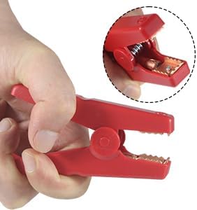 EC5 Jump Starter Cable with Battery Clamps for 12V Emergency Portable 10AWG Car Jump Start Battery Booster Cable Replacement Alligator Clips-Booster Jumper Cables -Car Jump Starter Battery Clips