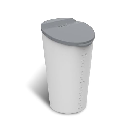 BMZX Car Trash Can with Lid - Small Car Cup Holder Trash Bin, Fits Auto, Home, Office - Grey 1 Pack