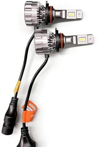 SEALIGHT 9005 9006 Bulbs, 140000LM 6500k Cool White LED Light with 15000 RPM turbo Fan 70000H Lifespan, 1:1 Mini Size Fog Lights, Pack of 4
