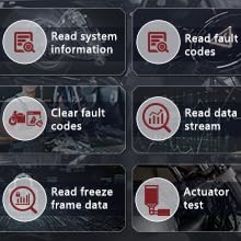 M3‑C Motorcycle Diagnostic Tool for Suzuki 6P/4P, Vespa, EUROV 6P – Read/Clear Fault Codes & Live Data, ECU/Service/Throttle Reset, ABS Bleed, OBD2 Scanner