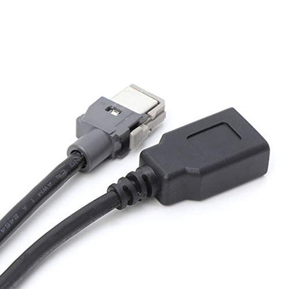 Aftermarket Android Car Radio Stereo 4 Pin Original USB Cable Adapter Male to USB Plug Connector Cord Compatible for KIA Hyundai Tucson Elantra Mistra