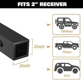 WEIZE Hitch Mount Cargo Carrier Basket 53" X 19" + Waterproof Cargo Bag, Hauling Weight Capacity of 500 Lbs fit on 2 Inch Receiver, with Hitch Stabilizer, Net and Straps