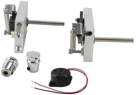 Brushed Aluminum Suicide Door Latches Kit w/Alerts 91052865