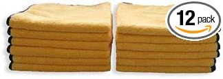 Detail King Microfiber Super Towel 16"x16" -Yellow (12)
