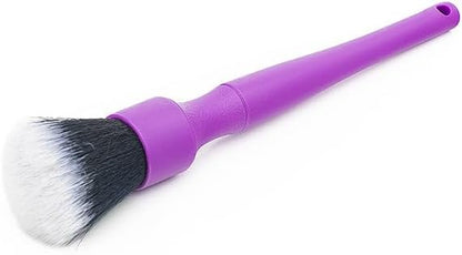 Detail Factory - Synthetic Detailing Brush Set - Ultra-Soft Interior Car Cleaning Brushes for, Screens, Emblems, & Tight Spaces - Purple