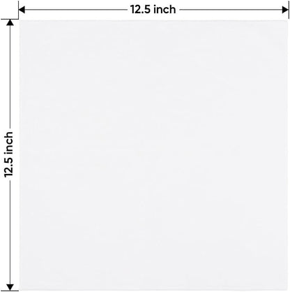 HOMEXCEL White Microfiber Cleaning Cloth 150 Pack, 12.5 x 12.5 inch Microfiber Towels for Car Washing Cleaning Rags for Car, Kitchen, and Window