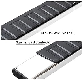 COMNOVA 6 Inch Running Boards Compatible with 2019-2026 Ford Ranger Super Crew Cab with 4 Full Size Doors, Ranger Steps Rock Sliders Step Bar, Side Steps Made with Stainless Steel.