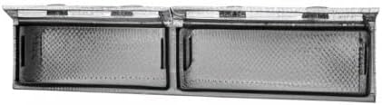 Buyers Products 1701770 Topsider Truck Tool Box, 18x16x96 Inch Diamond Tread Aluminum, Dual Flip-Up Doors, Locking Compression Latches, Weather Resistant, No-Drill Mount, Made in USA