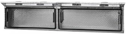 Buyers Products 1701770 Topsider Truck Tool Box, 18x16x96 Inch Diamond Tread Aluminum, Dual Flip-Up Doors, Locking Compression Latches, Weather Resistant, No-Drill Mount, Made in USA