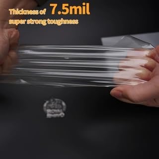 TPU Paint Protection Film PPF, Self-Healing Car Clear Bra with UV Resistance, 7.5MIL,Anti-Corrosion & Hydrophobic Coating, Anti-Oxidation, Gloss Enhancement. (11.8inchX39inch)