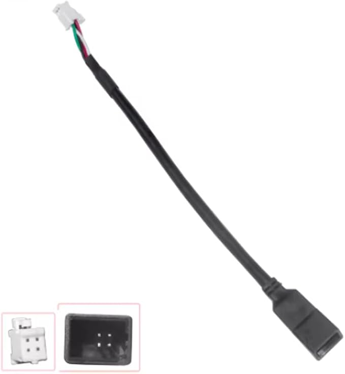 Aftermarket Android Car Radio Stereo 4 Pin Original USB Cable Adapter Connector Plug Compatible for Subaru Outback Suzuki Vitara SX4