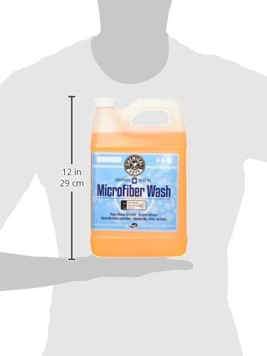Chemical Guys Microfiber Cleaning Cloth and Car Wash Towel Detergent - Concentrated Cleaner for Towels, Microfiber Cloths, and Pads - Removes Dirt, Wax, Grease, Stains, Orange Scent - 128 oz | Microfiber-safe concentrate for towels, mitts, and pads; li...