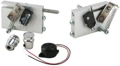 Brushed Aluminum Suicide Door Latches Kit w/Alerts 91052865