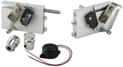 Brushed Aluminum Suicide Door Latches Kit w/Alerts 91052865