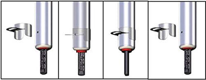 Calibratable Tire Pressure Service Gauge, w/Bent Extended Dual Head Straight Foot Chuck, 10-160 PSI