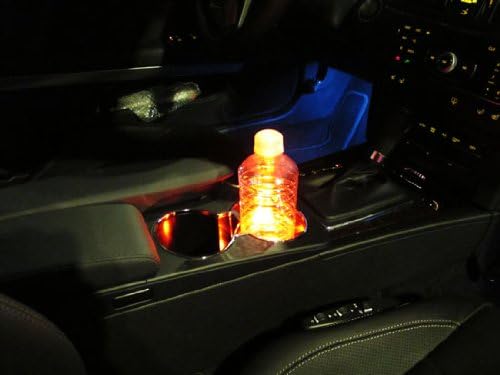 iJDMTOY 3-SMD LED Cup Holder, Glove Box, Ashtray Accent Lighting Strip Lights, Brilliant Red