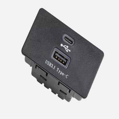 HU5Z-19A387-A,Carplay USB Interface Hub Replacement HC3Z-19A387-B,HU5T-14F014-AB,Upgrade USB/Type-C Module Support Apple Carplay Android Compatible with Ford F-150 SYNC 3 Version 3.4