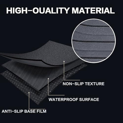 Custom Floor Mats for Hyundai Sonata 2015-2019,All-Weather TPE Rubber Floor, Odorless Anti-Slip,1st & 2nd Row, Black (Sonata 2015-2019)