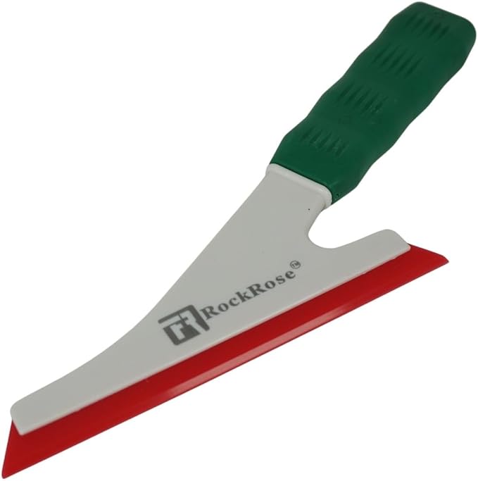 RockRose Doctor Stroke Squeegee – Professional Window Tinting Squeegee & Vinyl Wrap Applicator, Heavy-Duty Rubber Scraper for Auto Glass & Flat Glass Tint Red 2PCS