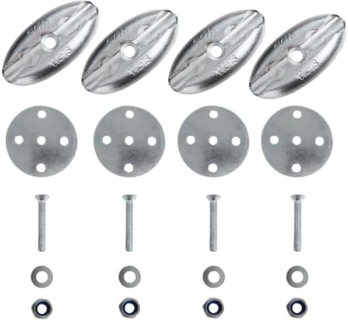 WOTS Oval L-Pocket Anchorage Kit | 4-Pack | Mobility Vans, Buses & WAVs | Heavy-Duty Electropolished Steel | ADA, RESNA, ISO 10542 & CSA MASOR Compliant | Mobility Vans, Buses & WAVs, Heavy-Duty Electropolished Steel, ADA, RESNA, ISO 10542 & CSA MASOR ...